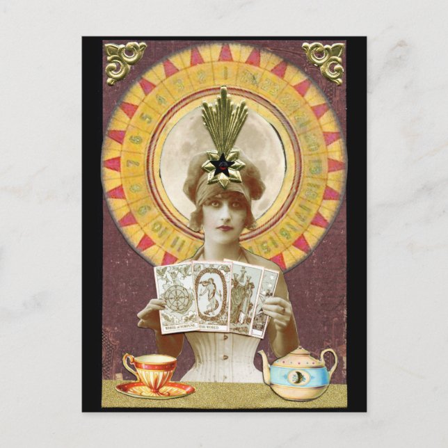 Carte Postale Roue de Fortune Oracle (Devant)