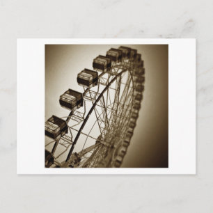 Carte Postale Roue de manège rétro