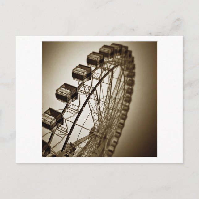Carte Postale Roue de manège rétro (Devant)
