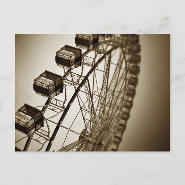 Carte Postale Roue de manège rétro (Devant)