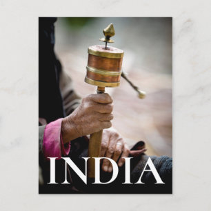 Carte Postale Roue de prière, Ladakh, Cachemire