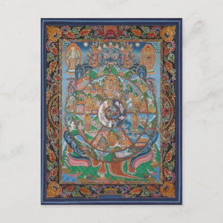 Carte postale Roue de vie Mandala