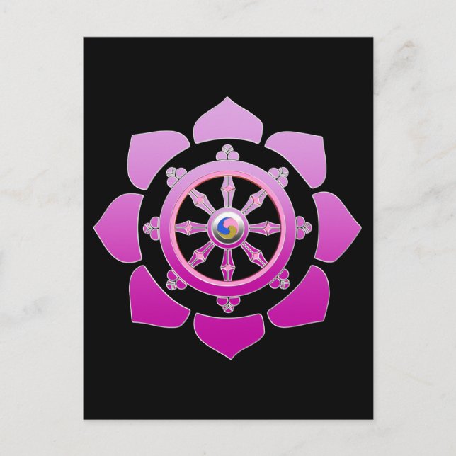 Carte Postale Roue du Dharma (Devant)