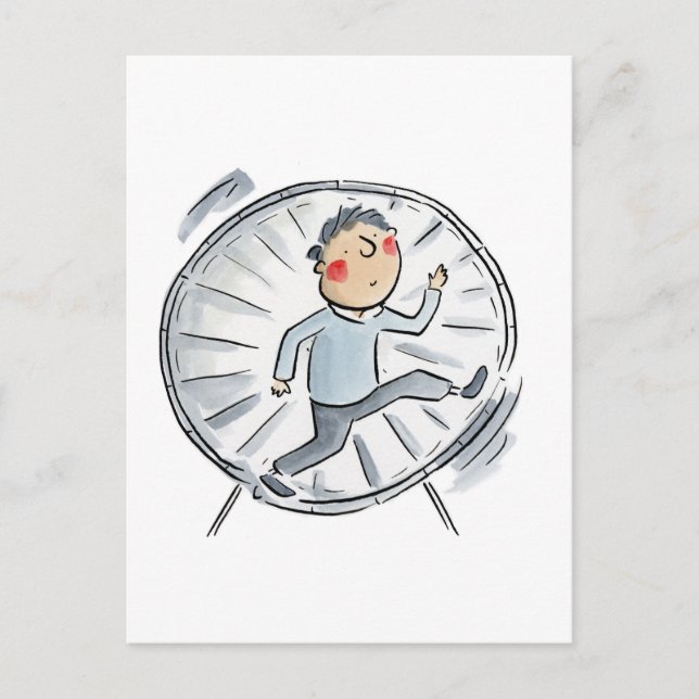 Carte Postale Roue Hamster (Devant)