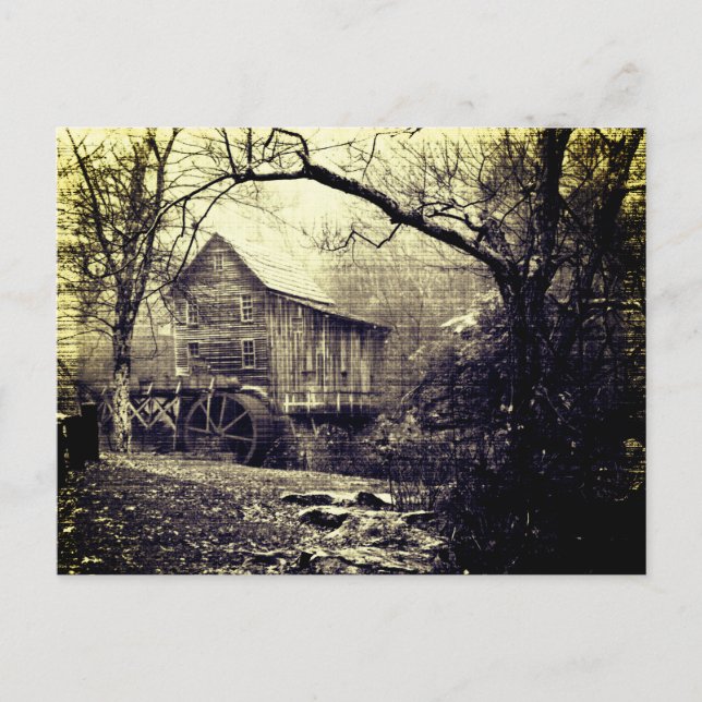 Carte Postale Roue vintage (Devant)