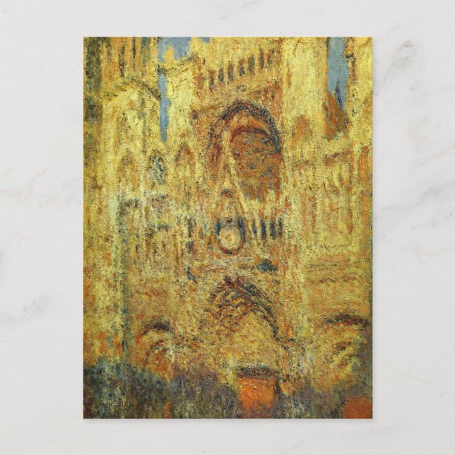 Carte Postale Rouen Cathedral at Sunset by Claude Monet (Devant)