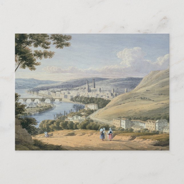 Carte Postale Rouen du Mont Sainte-Catherine (avec papier) (Devant)