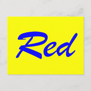 Carte Postale Rouge