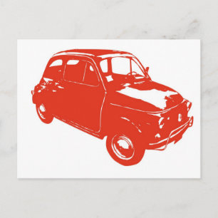 Carte Postale Rouge de la voiture d'origine