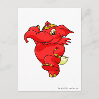 Carte Postale Rouge d'Elephante