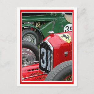 Carte Postale Rouge et vert