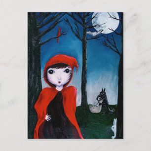 Carte Postale Rouge et voleur de muffin 1