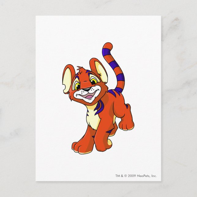 Carte Postale Rouge Kougra (Devant)