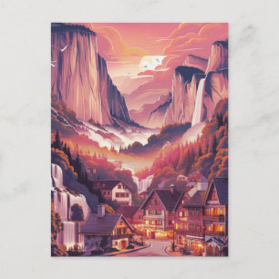 Carte Postale Rouge Lauterbrunnen Suisse