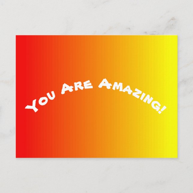 Carte Postale Rouge orange et jaune ombre (Devant)