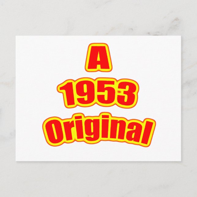 Carte Postale Rouge original 1953 (Devant)