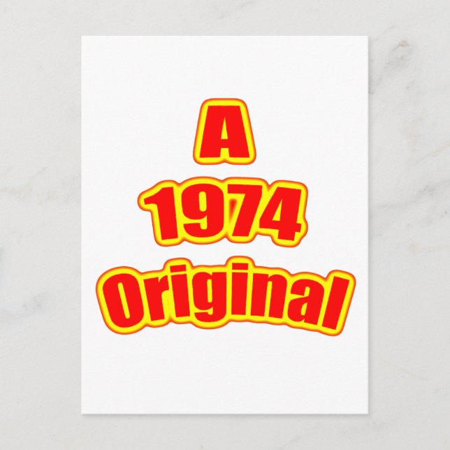 Carte Postale Rouge original 1974 (Devant)