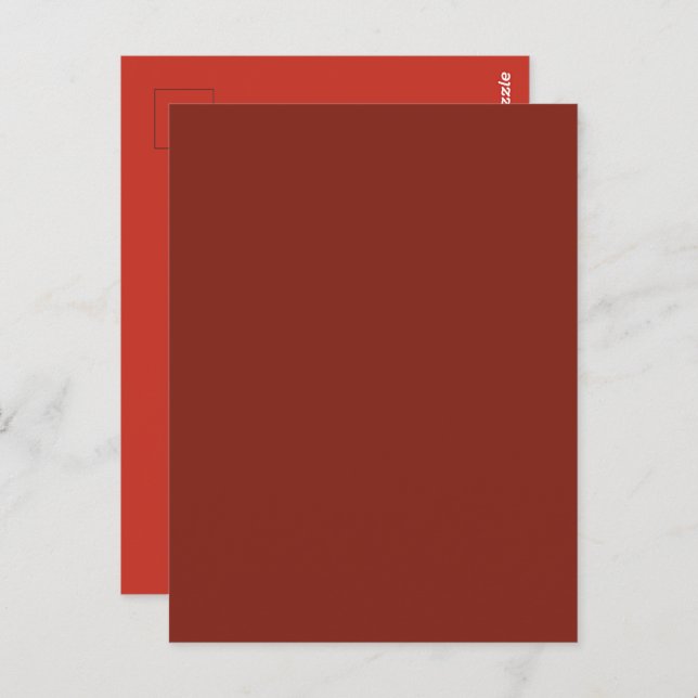 Carte Postale Rouge profond automne saison automne couleur solid (Devant / Derrière)