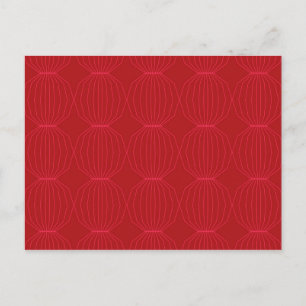 Carte Postale Rouge, rose, cool, unique, tendance, art décoratif