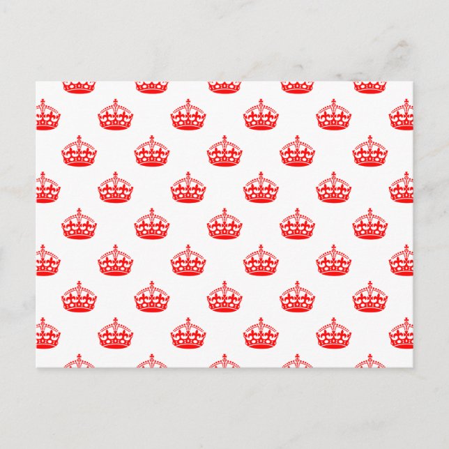 Carte Postale Rouge royal (Devant)