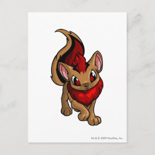 Carte Postale Rouge Xweetok
