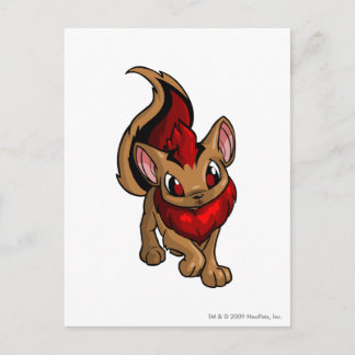 Carte Postale Rouge Xweetok