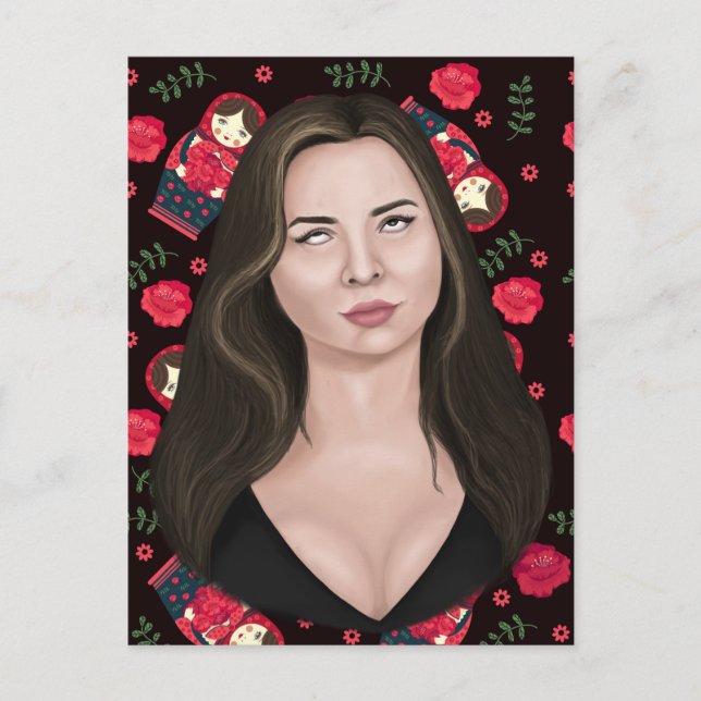 Carte Postale Rouleau des yeux (Devant)