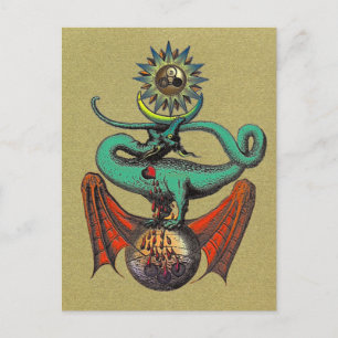 Carte Postale Rouleau d'or