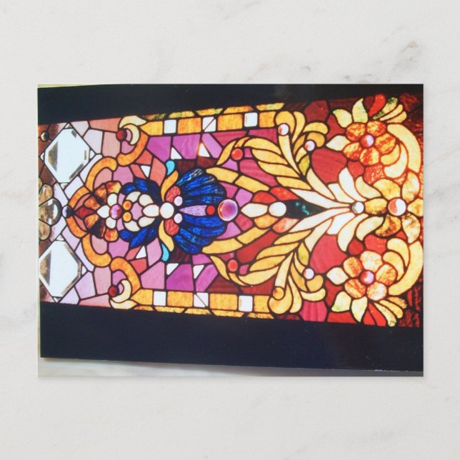 Carte Postale Rouleaux, fleurs et bijoux (Devant)