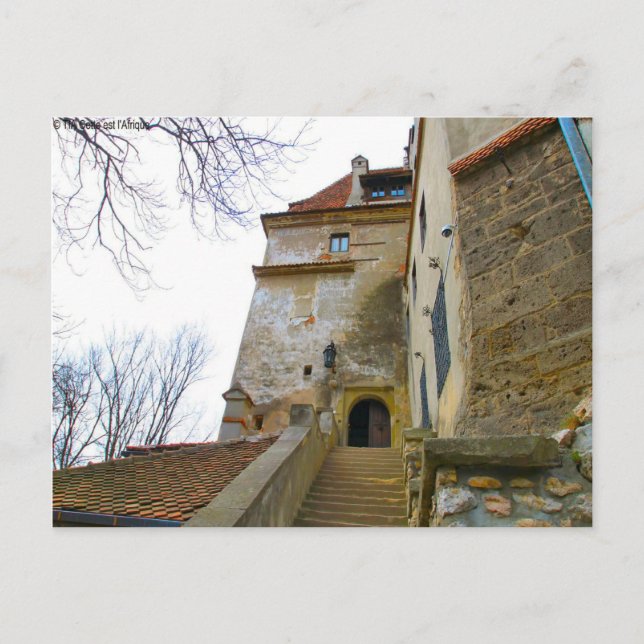 Carte Postale Roumanie, château de Dracula, Bran, Transylvannie, (Devant)
