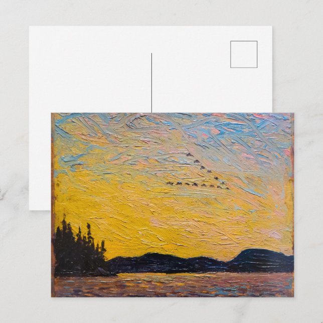 Carte Postale Round Lake Mud Bay | Tom Thomson | (Devant / Derrière)