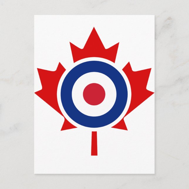 Carte Postale Roundel cible de hockey de curling de Mod Canada (Devant)
