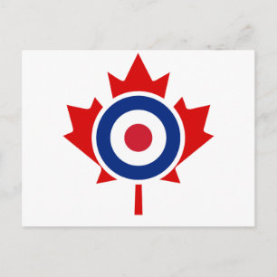 Carte Postale Roundel cible de hockey de curling de Mod Canada