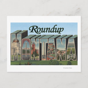 Carte Postale Roundup, Montana