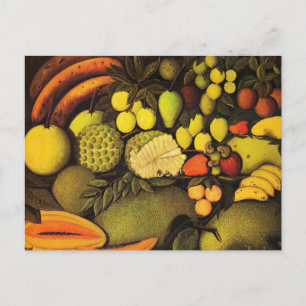Carte Postale Rousseau - Vie morte aux fruits exotiques, art raf