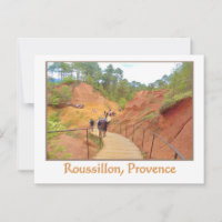 Roussillon, Provence, falaises ocre et roses