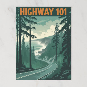 Carte Postale Route 101 Californie