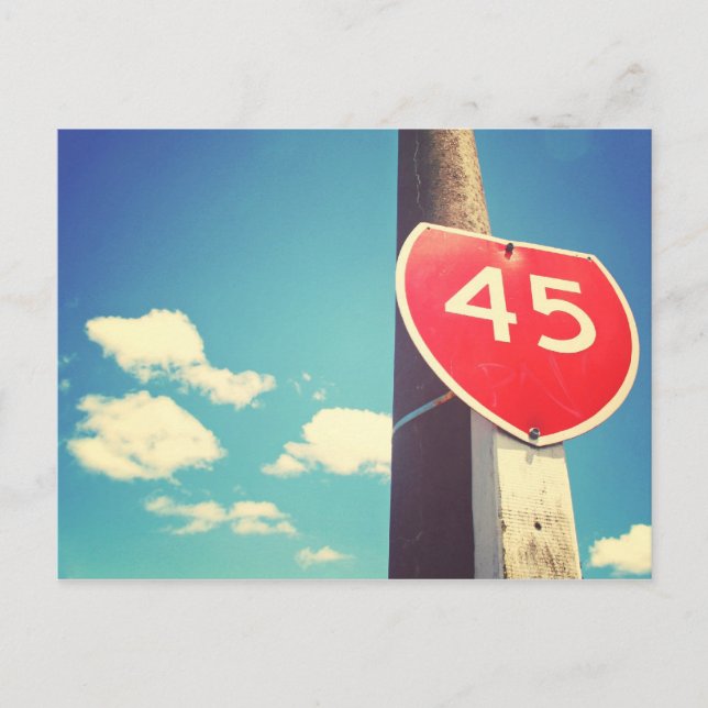 Carte Postale Route 45 (Devant)