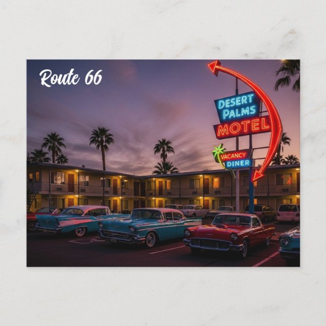 Carte Postale Route 66  (Devant)