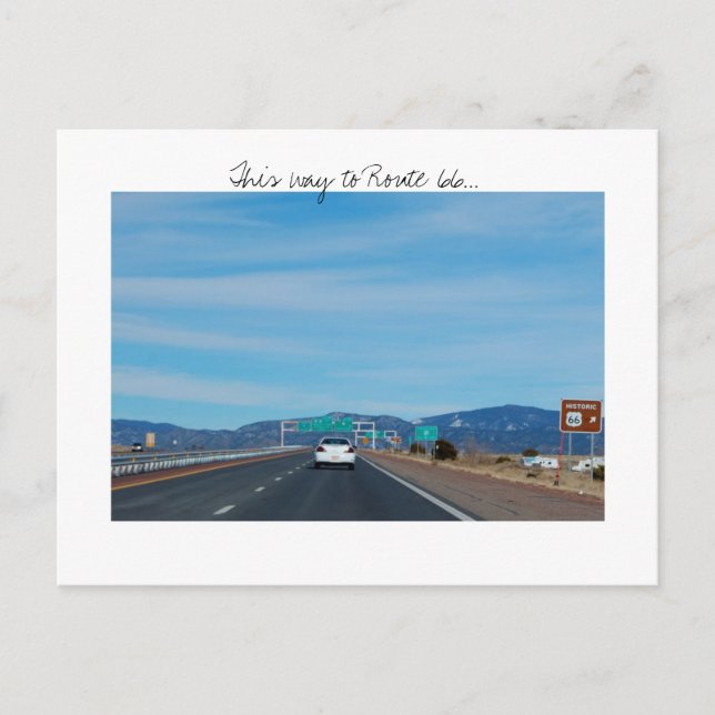 Carte postale Route 66 (Devant)