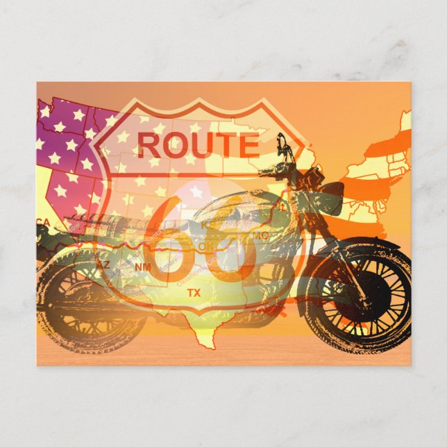 Carte Postale Route 66 (Devant)
