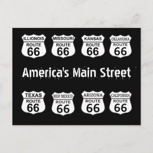 Carte Postale Route 66
