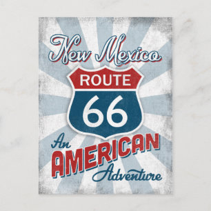Carte Postale Route 66 Amérique Vintage