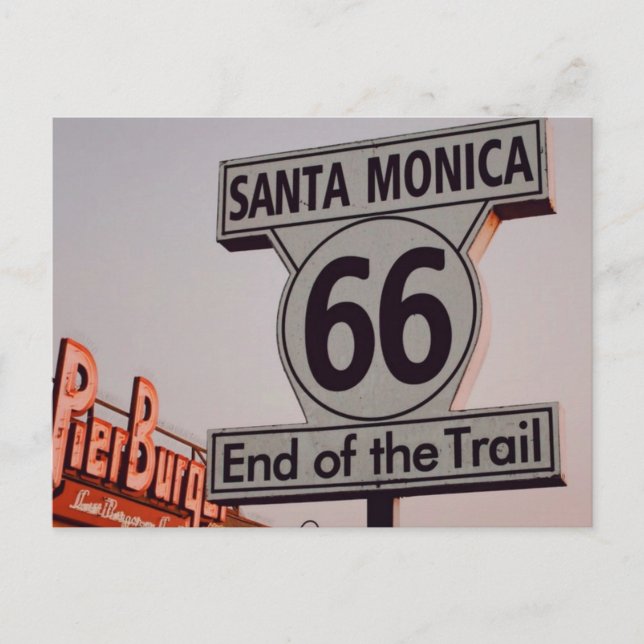 Carte Postale Route 66 Californie (Devant)