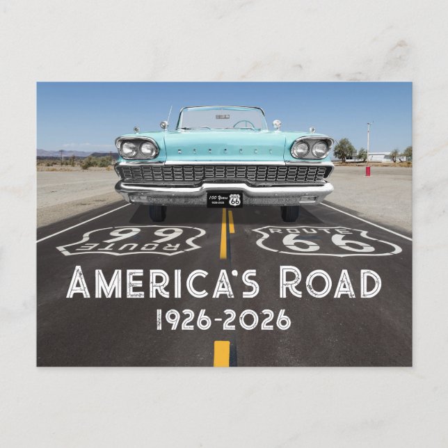 Carte Postale Route 66 centenaire (Devant)