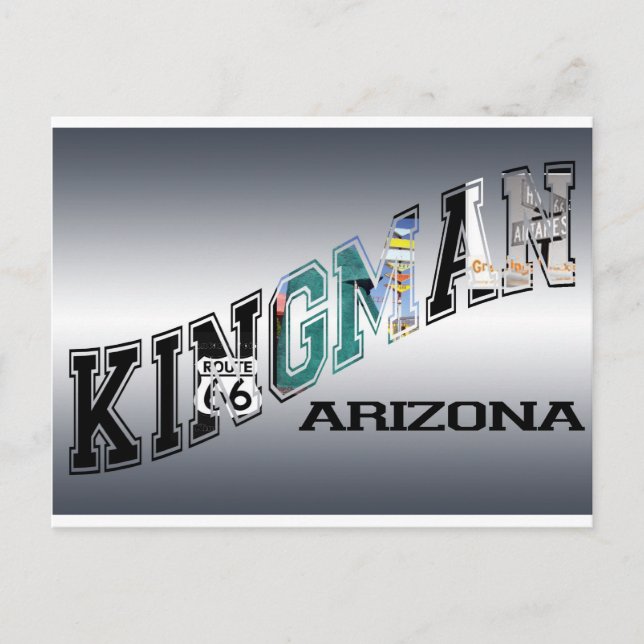 Carte Postale route 66 de kingman arizona (Devant)