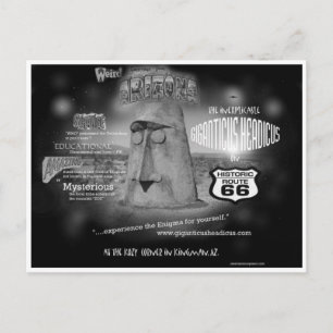 Carte Postale Route 66 Giganticus Headicus