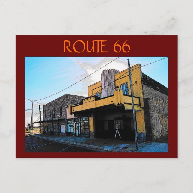 Carte postale Route 66 (McLean) (Devant)