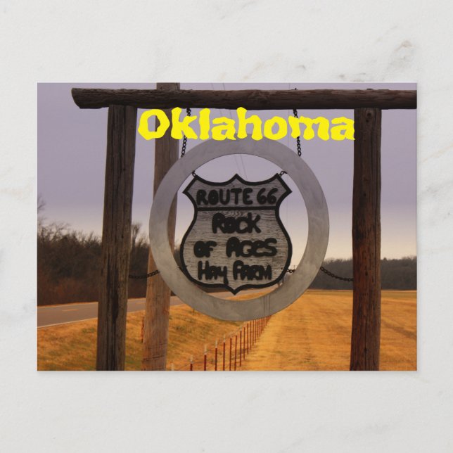 Carte Postale Route 66 Oklahoma Post Card (Devant)