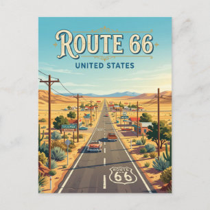 Carte Postale Route 66 près de Seligman Arizona